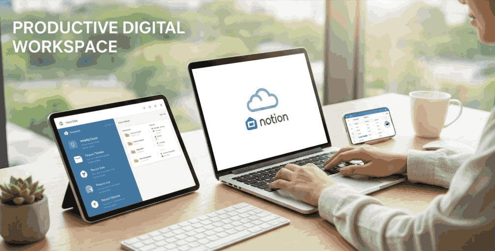 productive lifestyle setup with cloud tools