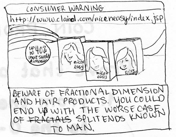 Beware hair products that promise fractional dimension