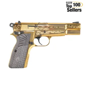 EUROPEAN AMERICAN ARMORY Girsan MC P35 Gold Engraved 9mm 15rd Pistol 390488