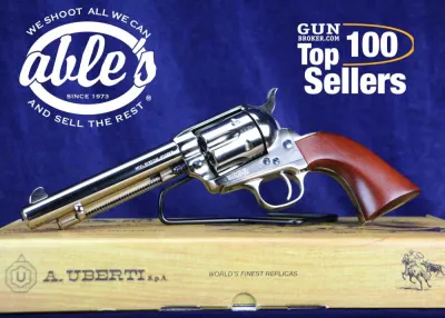 Uberti 1873 Cattleman Nickel 344112, 45 Colt, 5.5", Wood Grips, NIB