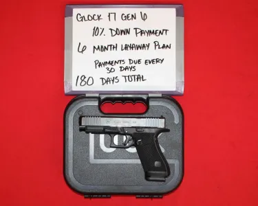 Glock 17 Gen 6 9MM 4.5" Barrel, LAYAWAY AVAILABLE!