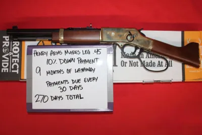 Henry Big Boy Mare's Leg 45COLT 12.9" Barrel, LAYAWAY AVAILABLE!