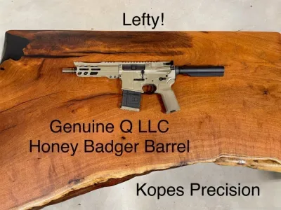 Kopes Precision 300 BLK Genuine Honey Badger Barrel FDE LEFTY