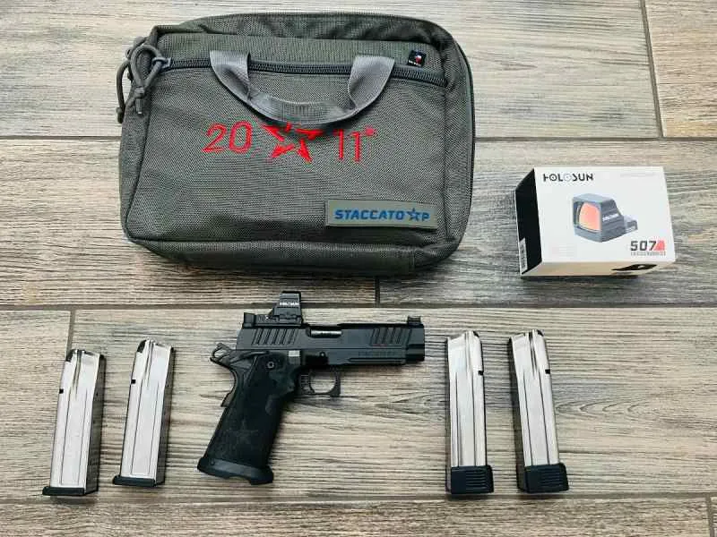 Staccato P DLC with Holosun 507 Comp & OWB Holster for sale in Houston Texas