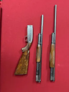 Winchester Model 12 Pump Shotgun with 2 Barrels Modified and Full Current Bid $705.00 4d 15h | 14 Bids