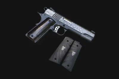 Cabot Guns 1911 Damascus Bedside .45 ACP - 2018 Production, as NIB