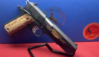 One of 500 Colt Government Model 01980XSEP 45 ACP Engraved NIB Collector