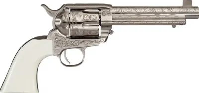 CIMARRON BAT MASTERSON 45LC - PW FS 5.5in. ENGRAVED NICKEL