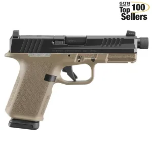 RUGER RXM 9mm 4.5in Threaded 2x 15rd Black/FDE Striker-Fired Pistol (19435)