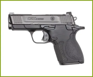 S&W CSX MICRO-COMP E-SERIES - 3.1in. 9MM SAFETY 2-10RD MAGS BL