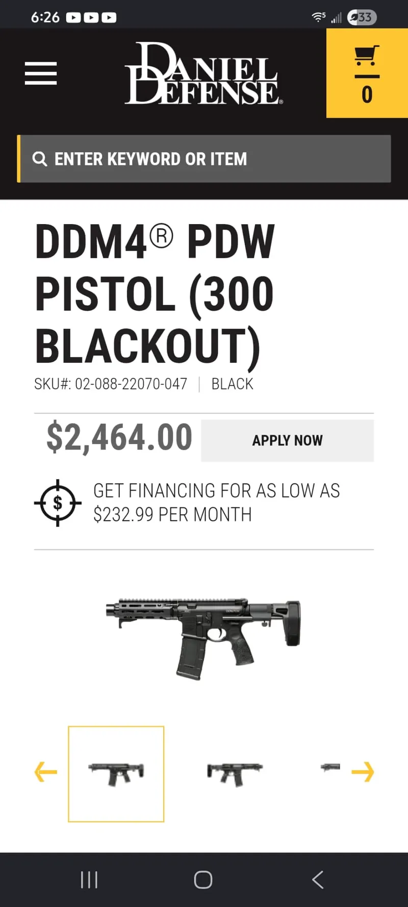 Only 3 mags old .300blk DDM4V7 W/Primary Arms 1x prism with ACCS reticle