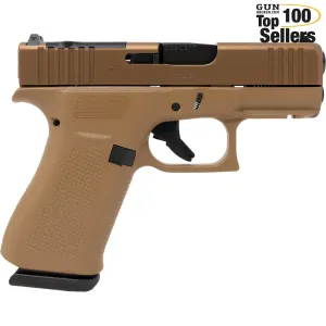 GLOCK 43x MOS 9mm 3.41in 10rd Coyote Semi-Auto pistol (PX435Z201FRMOSK)