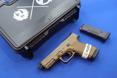 Ruger RXM Pistol Threaded BRONZE 9MM OPTIC READY 15RD Glock MAGS 19429