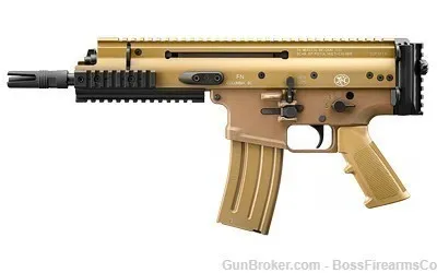 FN America SCAR 15P 5.56 NATO Semi-Auto Pistol 7.5" FDE 38-101241