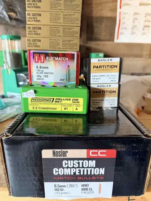Redding 6.5 Creedmoor Dies bullets Primers for sale in San Antonio Texas