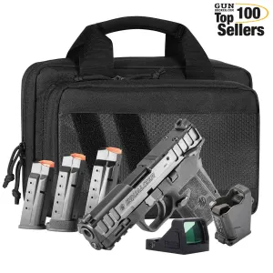 SMITH & WESSON Equalizer 9mm Pistol Bundle w/3 Mags,RFX 11,UpLULA,Bag 14718