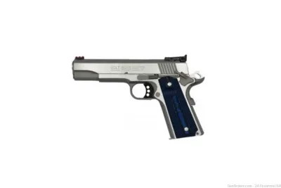 Colt Gold Cup Lite - 38 Super - 5" Barrel - 9+1 - G10 Checkered Blue Grips