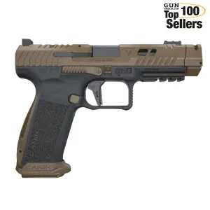 CANIK TTI Combat 9mm 4.6in 18rd Bronze Semi-Auto Pistol (HG7854V-N)