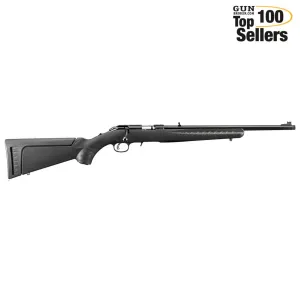 RUGER American Rimfire 17 HMR 18in Thread Brl 9rd Bk Synth Stock Bolt Rifle