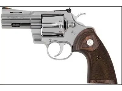 Colt Mfg Python 38 Special/357 Mag 6rd 3" Overall Stainless Steel Revolver