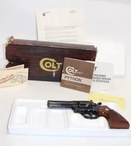 Colt Python 4" BBL 357 Mag Revolver Original Box Used