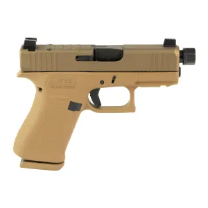 GLOCK 43X Debo 9mm Striker Fired 3.92in Threaded 2x10rd FDE Pistol