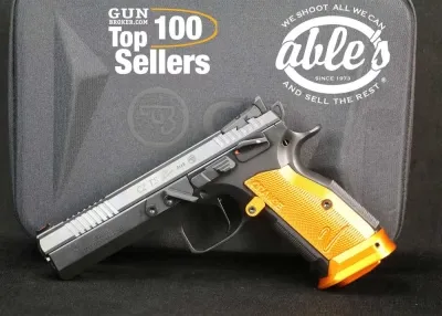 CZ-USA TS 2 Semi Auto Pistol 91266, 9mm , 5.28", Orange Grips, 20 Rd, NIB