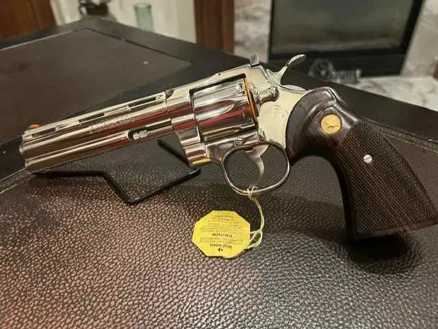 Mint - 1980 Colt Python 6" Nickel - Unfired for sale in Dallas Texas
