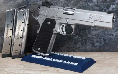 NEW! Nighthawk Custom NHC Envoy IOS Stainless 9mm 5" 1911 10+1 Tritium G10 IOS Ready, G10 Thin Railscales Grips, Ready …