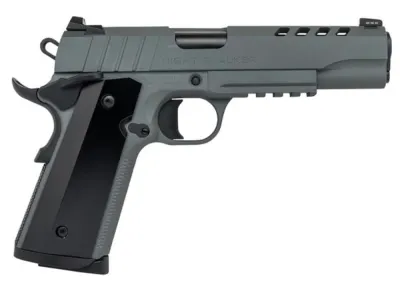 Tisas 1911 Night Stalker - 9mm - 5" Barrel - 9+1 Platinum Grey Cerakote