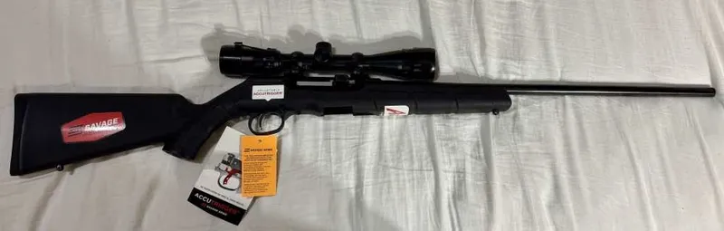 New NIB Savage A17 XP rifle, 17HMR .17 Magnum, 22 in, with scope.