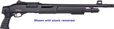 IVER JOHNSON PUMP 12GA 3in. 18in. - CYL BLUED QD PISTOL GRIP STOCK