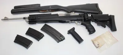 Ruger Mini-14 .223 Rem 18 Stainless Barrel Extra Stock No Box Used