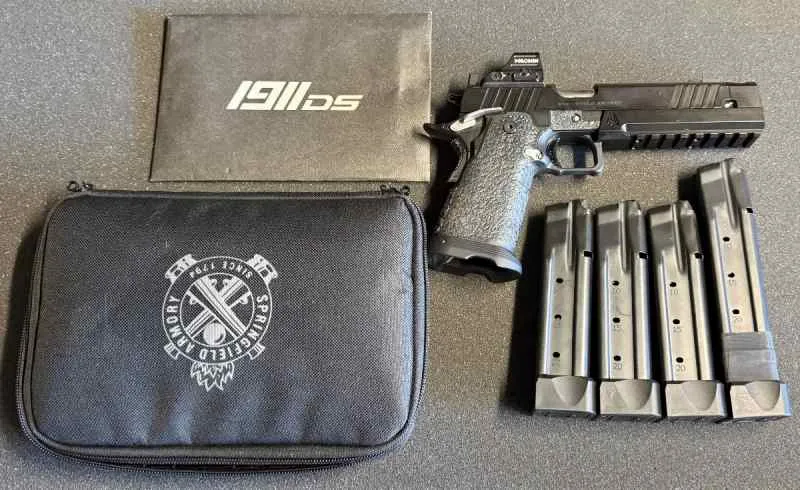 CUSTOM SPRINGFIELD 5" 1911 DS PRODIGY W/OPTIC for sale in Austin Texas