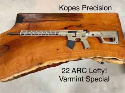 Kopes Precision 22 ARC Rifle Varminter Special FDE Lefty Left Hand