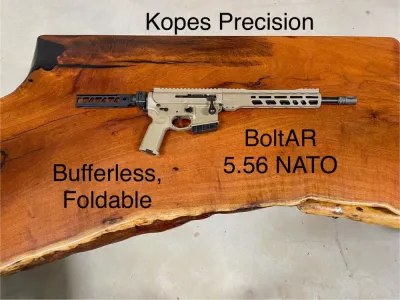 Kopes Precision BoltAR 5.56 NATO 12.5" Pistol Folding Stock Bolt Action