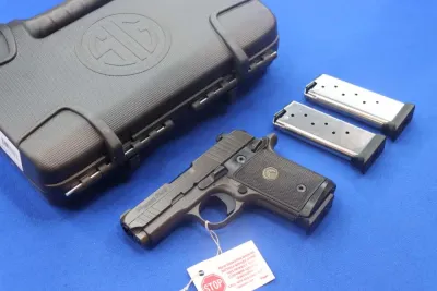 Sig Sauer Model P938 LEGION Pistol 9MM Compact Gray 7RD Night Sight SAO 938
