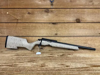 Christensen Ranger 17HMR 18" Carbon Fiber Barrel Tan/Black 696528095941