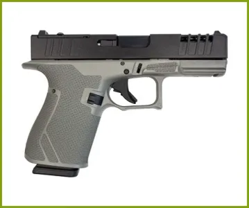 GLFA 19 STRIKER 9MM 4in. 15 SHOT - BLACK SLIDE BULL SHARK FRAME