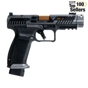 CANIK TTI Combat 9mm 4.6in 18rd Smoke Semi-Automatic Pistol (HG7854S-N)