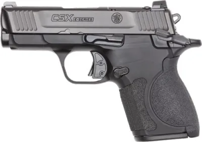 S&W CSX MICRO-COMP E-SERIES - 3.1in. 9MM SAFETY 2-10RD MAGS BL