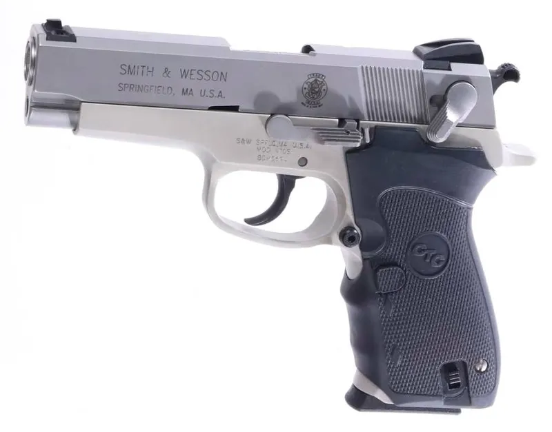 Smith & Wesson 410S .40 S&W Semi-Auto Pistol 4" 11rd Satin w/Laser Grip