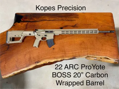 Kopes Precision 22 ARC ProYote BOSS Carbon Fiber Barrel 20" FDE