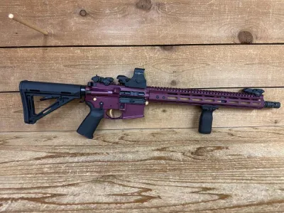 Franklin Armory Ar15 in custom Orchid with Sight Mark optic Great Condition