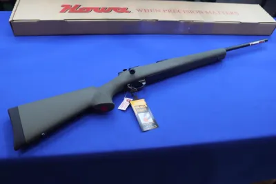 HOWA Model 1500 Rifle 243WIN OD GREEN HOGUE Stock 22" 243 WIN NEW BA M1500