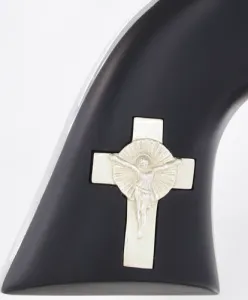 CIMARRON HOLY SMOKER 45LC FS - 4.75in. WHITE/SILVER CROSS BLACK