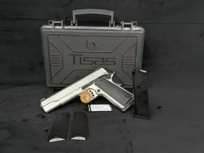 New! Tisas 1911 Duty SS45 5" Barrel .45ACP Semi Automatic 7+1 Cap. 2 Mags