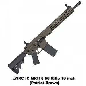 LWRC IC MKII 16" 5.56 NATO RIFLE PATRIOT BROWN (ICMKIIR5PBC16)