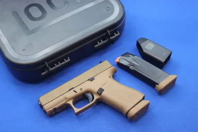 Glock G43X MOS Pistol DEBO BRONZE FDE 9MM Optic Ready 43X 15RD HIGH CAP