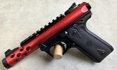 Ruger Mark IV Lite Red .22LR 4.4"BBL W/Volquartson Trigger Kit *NEW*